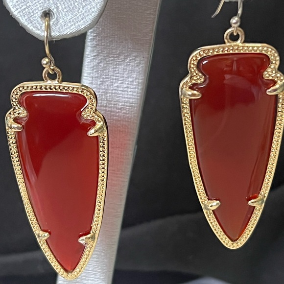 NWOT Rare & Retired Kendra Scott Carnelian Skylar Earrings INCREDIBLY RARE!! - Picture 8 of 8